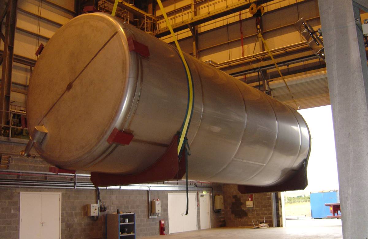 Large bespoke pressure tank manufactured to project specification by JGC Engineering at their world class facilities in Scotland