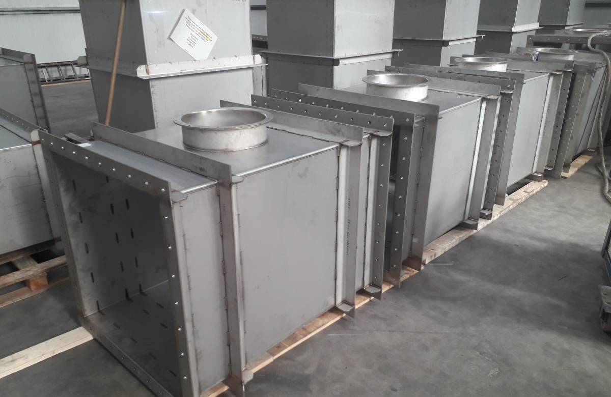 Steel Ductwork fabricated by JGC Engineering Engineers