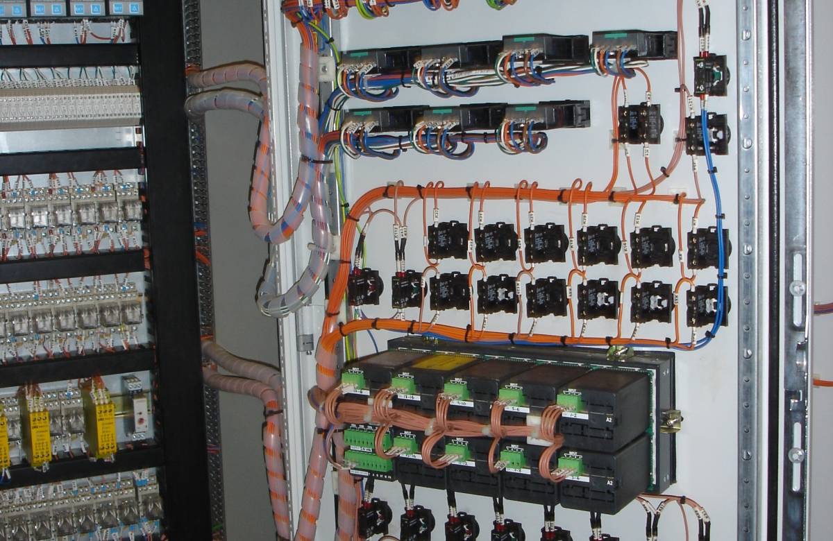 The inside of a tall ECI panel, developed and built by JGC Engineering engineers