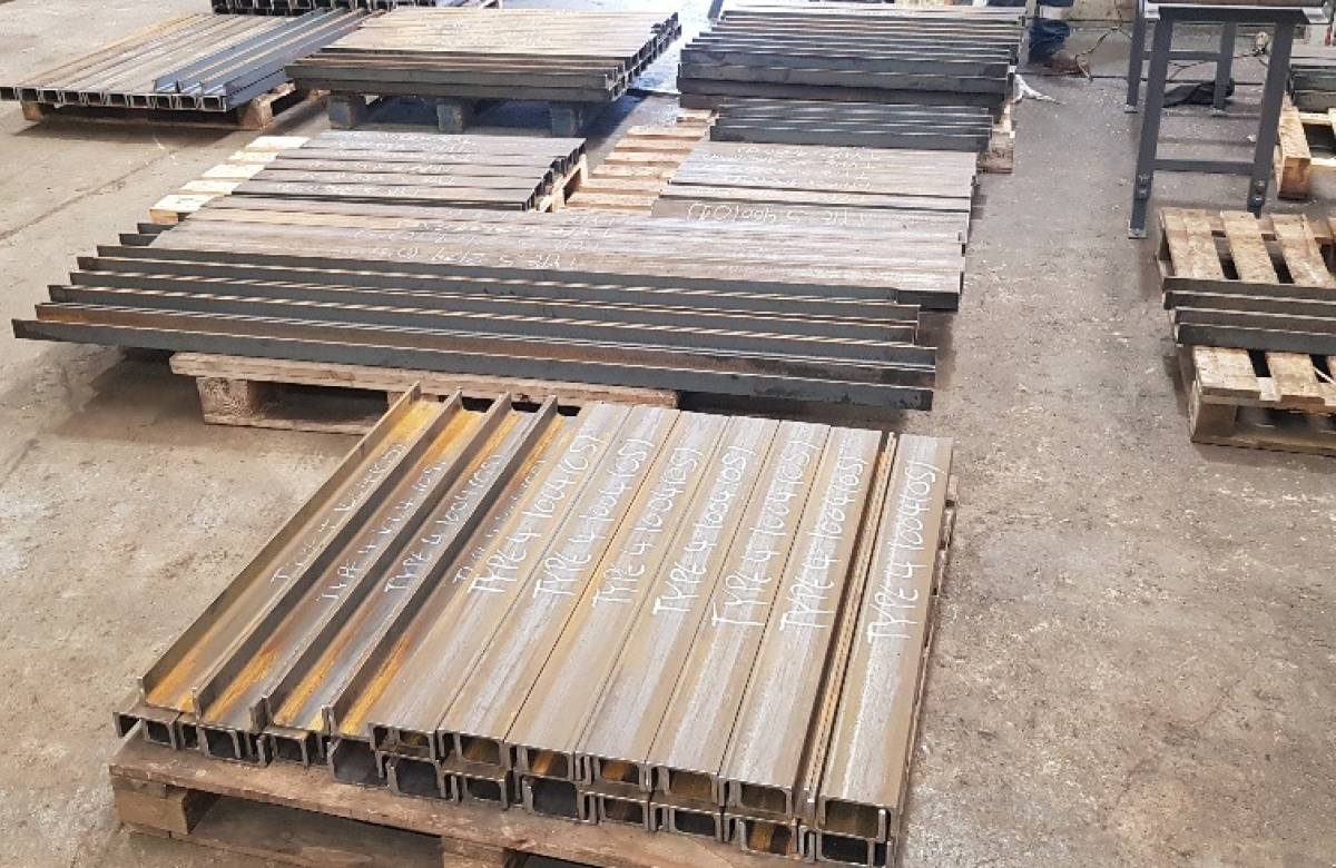 Uniform steel fabricated structures with precision finishing by JGC Engineering for a renewables industry client